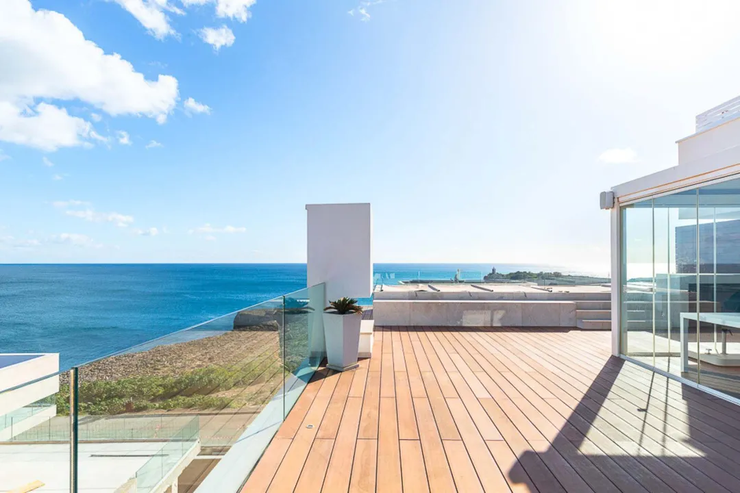 Mallorca Penthouse With Rooftop Pool Sea Views Terrace In Porto 