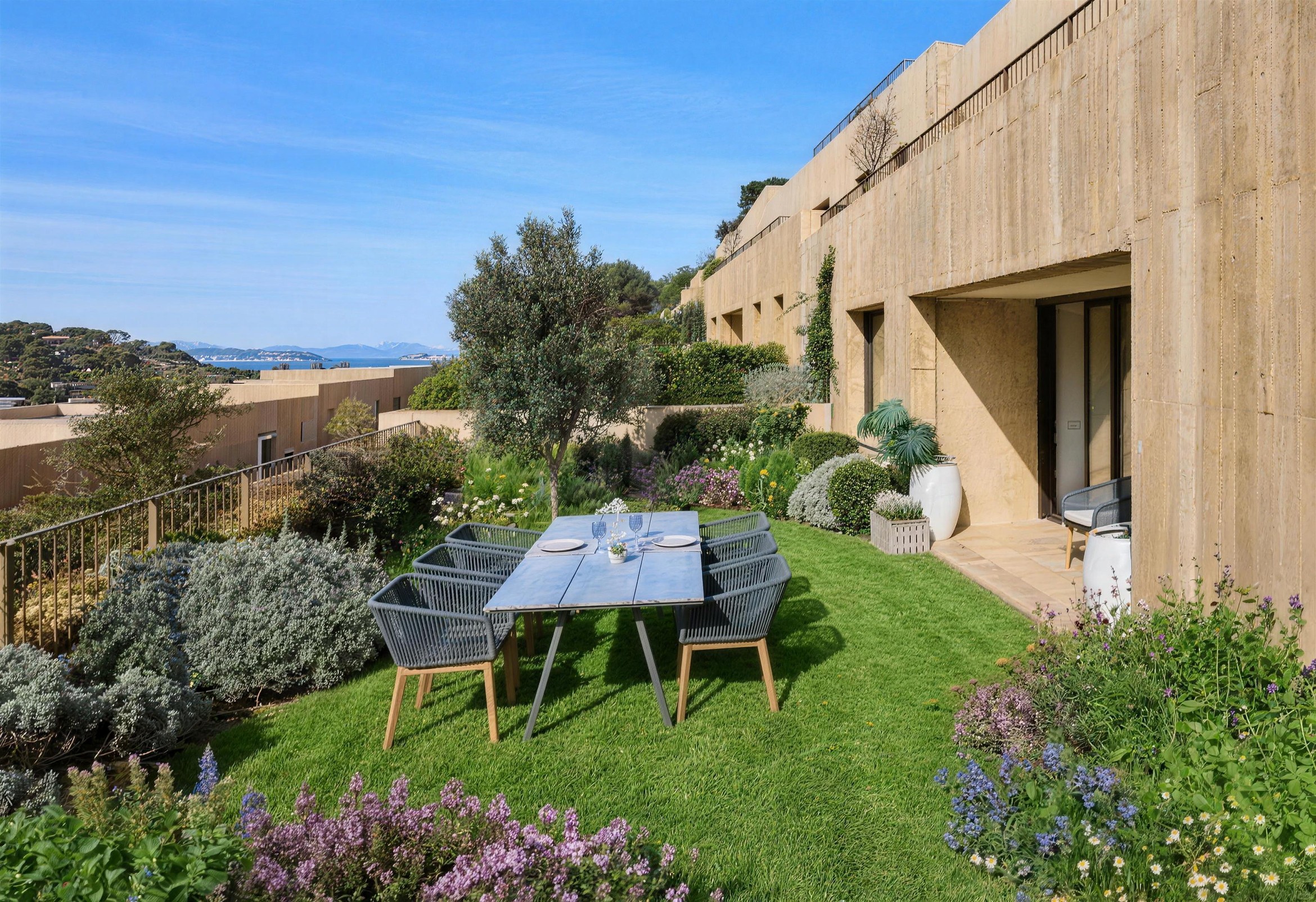 Sa Riera Costa Brava garden apartment – sea view terrace