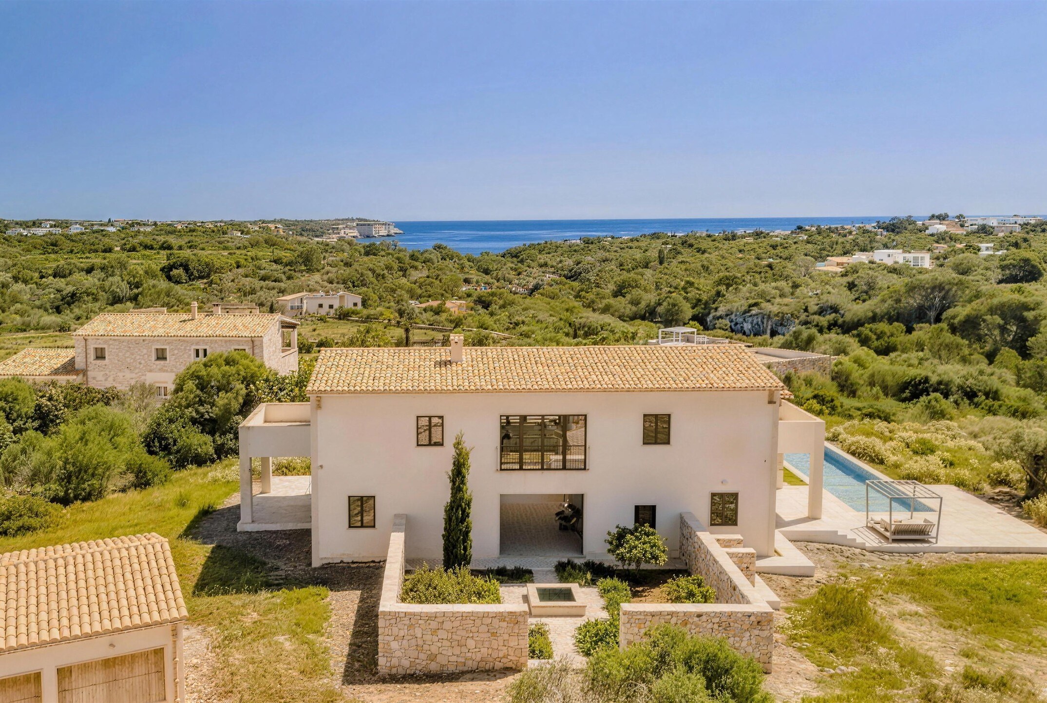 Lucera, Cala Llombards, Mallorca – view over the countryside towards the sea