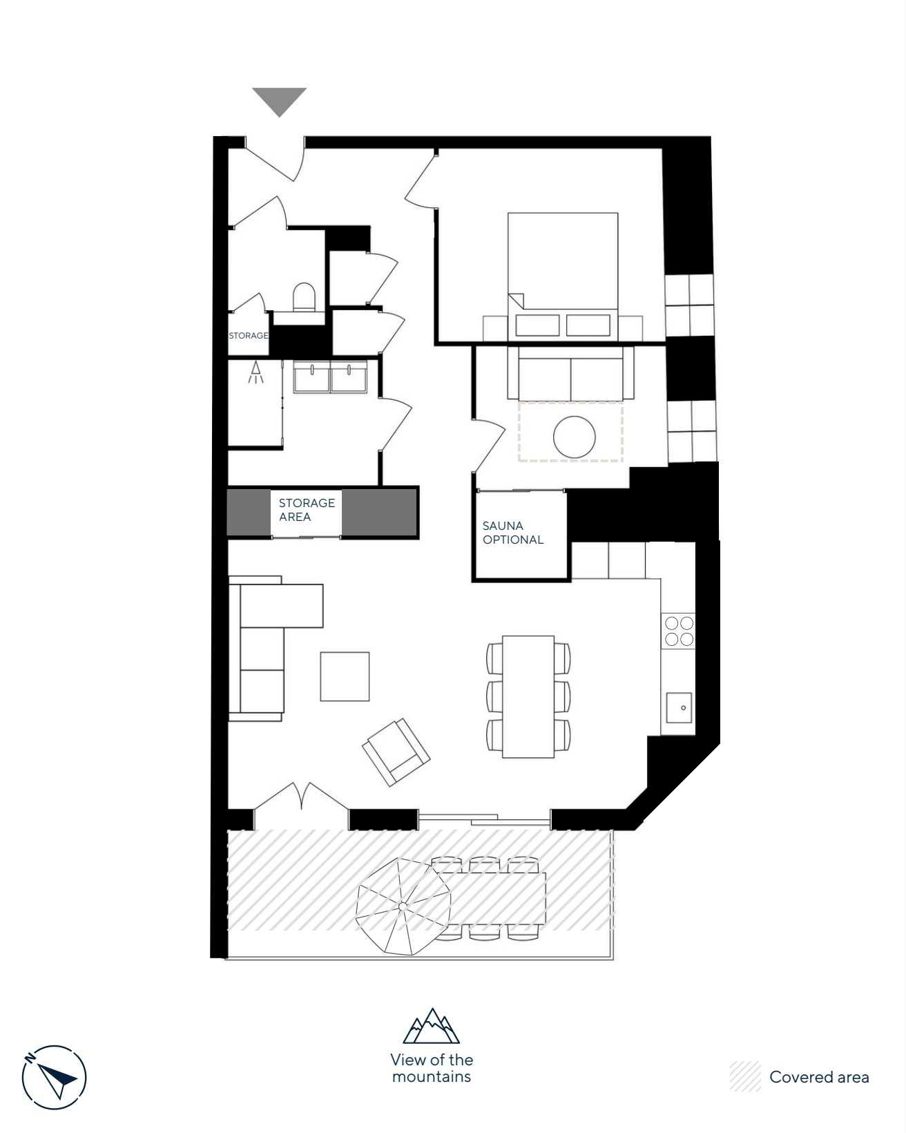 Morzine Beauregard apartment floor plan